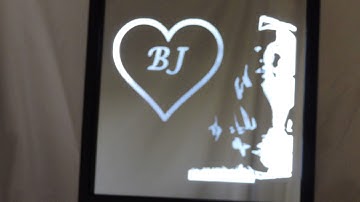 Custom tribute LED remote controlled mirror