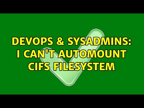 DevOps & SysAdmins: I can't automount cifs filesystem