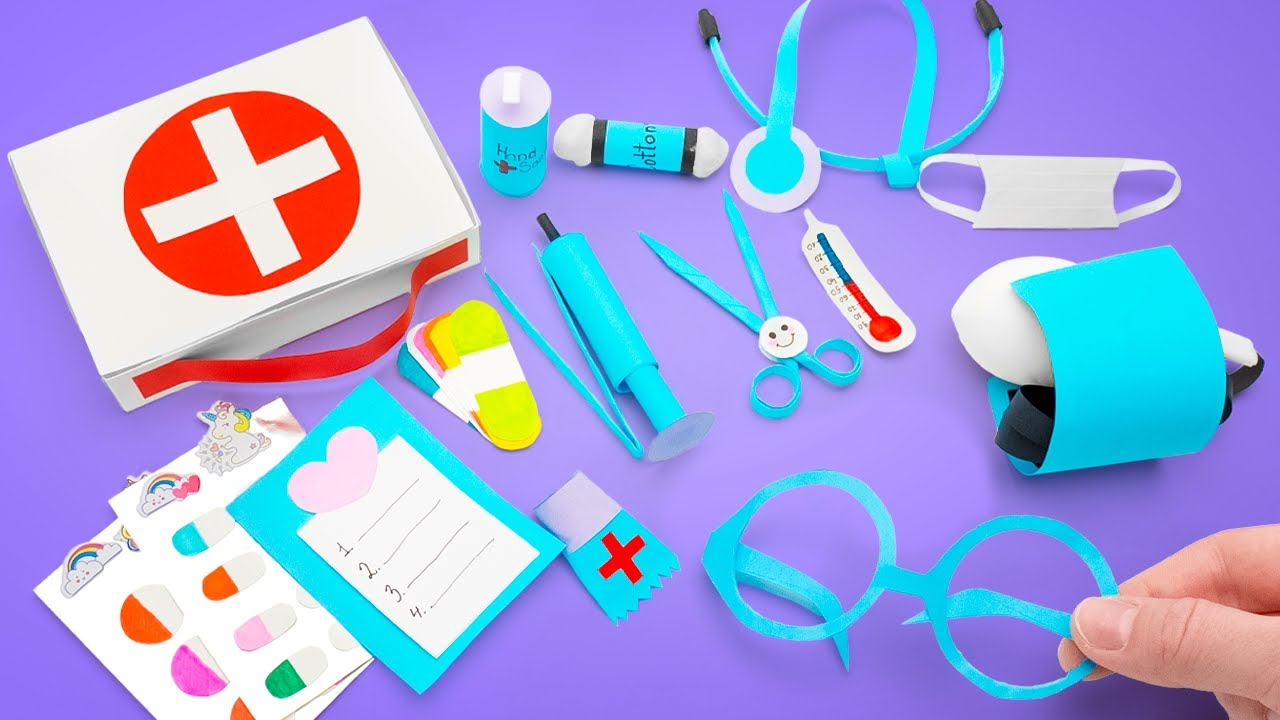 Kit Médico de Bricolaje del Doctor 👨‍⚕️⚕️ Divertido Juego de Papel para Crear