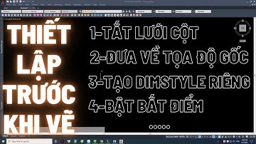 Các Bước Thiết Lập Quan Trọng Trước Khi Vẽ Autocad