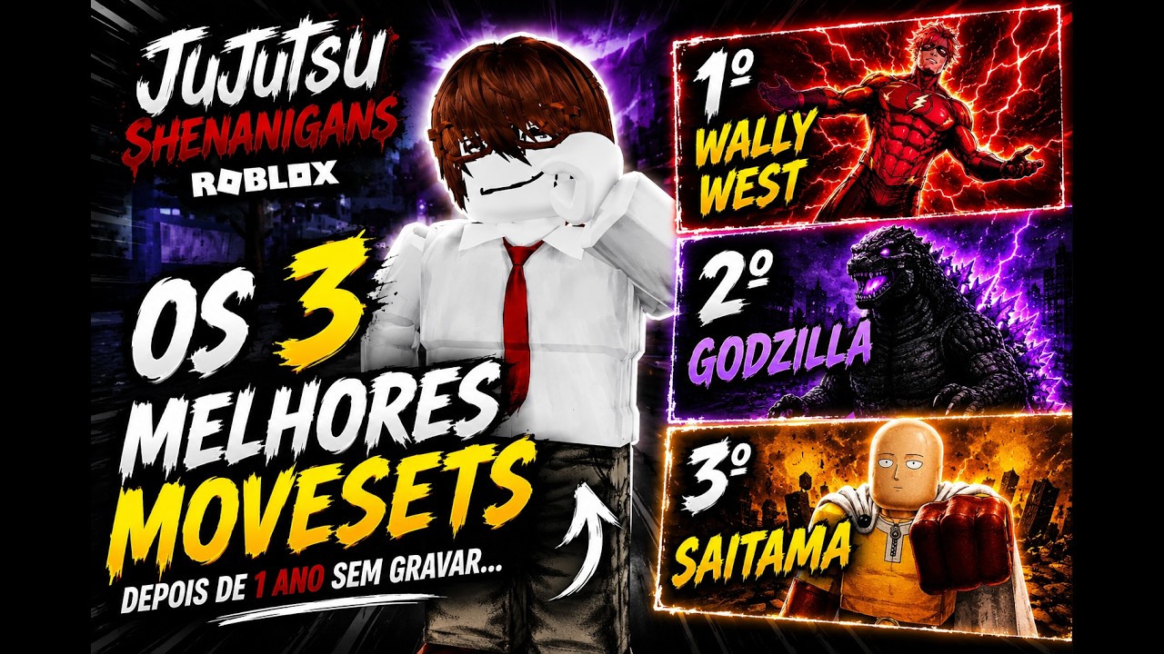 OS 3 MELHORES MOVESETS do Jujutsu Shenanigans Depois de 1 Ano Sem
