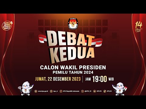 Debat Kedua Calon Wakil Presiden Pemilu Tahun 2024