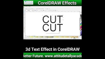3d text effect in coreldraw