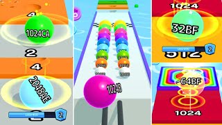 1024CU Level Mode-Ball Run 2048 vs Jelly Run 2048 (64T) | 2048A & 4096A powerGaugeLevel Exclusive! screenshot 4