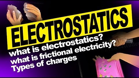 WHAT IS ELECTROSTATICS? : Introduction, Frictional Electricity, Kinds of Charges