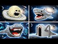 Simulé los 5 monstruos Brainrot de LEGO vs SEA EATER vs THE MOON WAKE UP | Brick Trick ESP