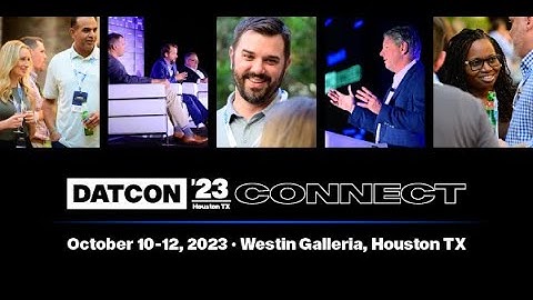 DATCON23 - It All Starts With A Connection