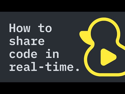 How to start sharing code in real-time with GitDuck