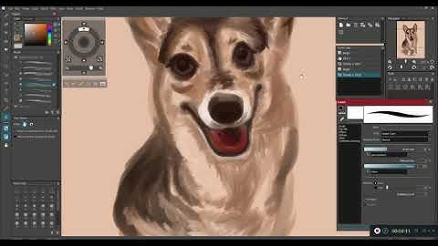 Painting: Tifa Corgi: 004 [Open Canvas]