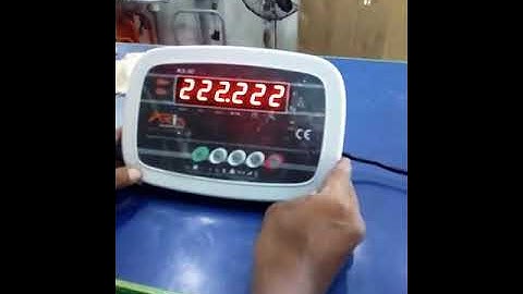 Calibration of Ax-60 Plus Weighing Indicator