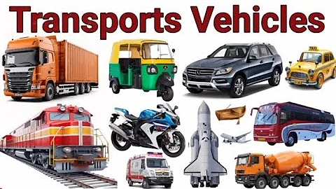 Transport Vehicle Name for kids | Vehicle🚀🚑🚜Names in Hindi & English | Kids Vocabulary वाहनों के नाम