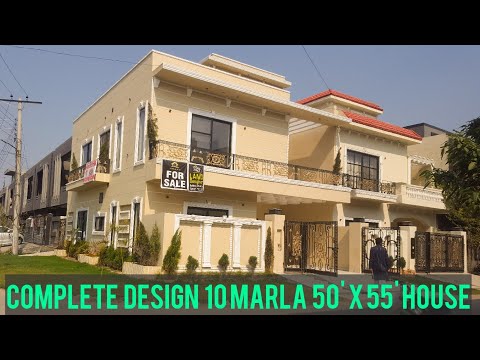 10-marla-45x50-royal-and-classic-house-🏡-design-in-pakistan---10-marla-corner-house-with-5-bhk