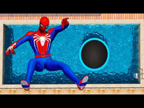 GTA 5 Epic Ragdolls: SPIDERMAN EXTREME JUMPS/FAILS (EUPHORIA PHYSICS) #4