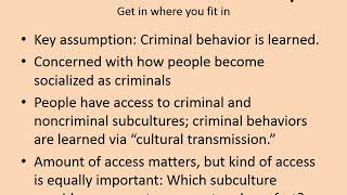 Deviance Theories (Part 2)
