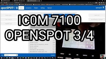 OCOM IC-7100 , OPENSPOT Set Up- Cross Mode -Test