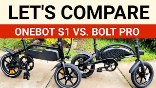 Let's Compare Jetson Bolt Pro Vs. ONEBOT S1 Folding Electric Bike