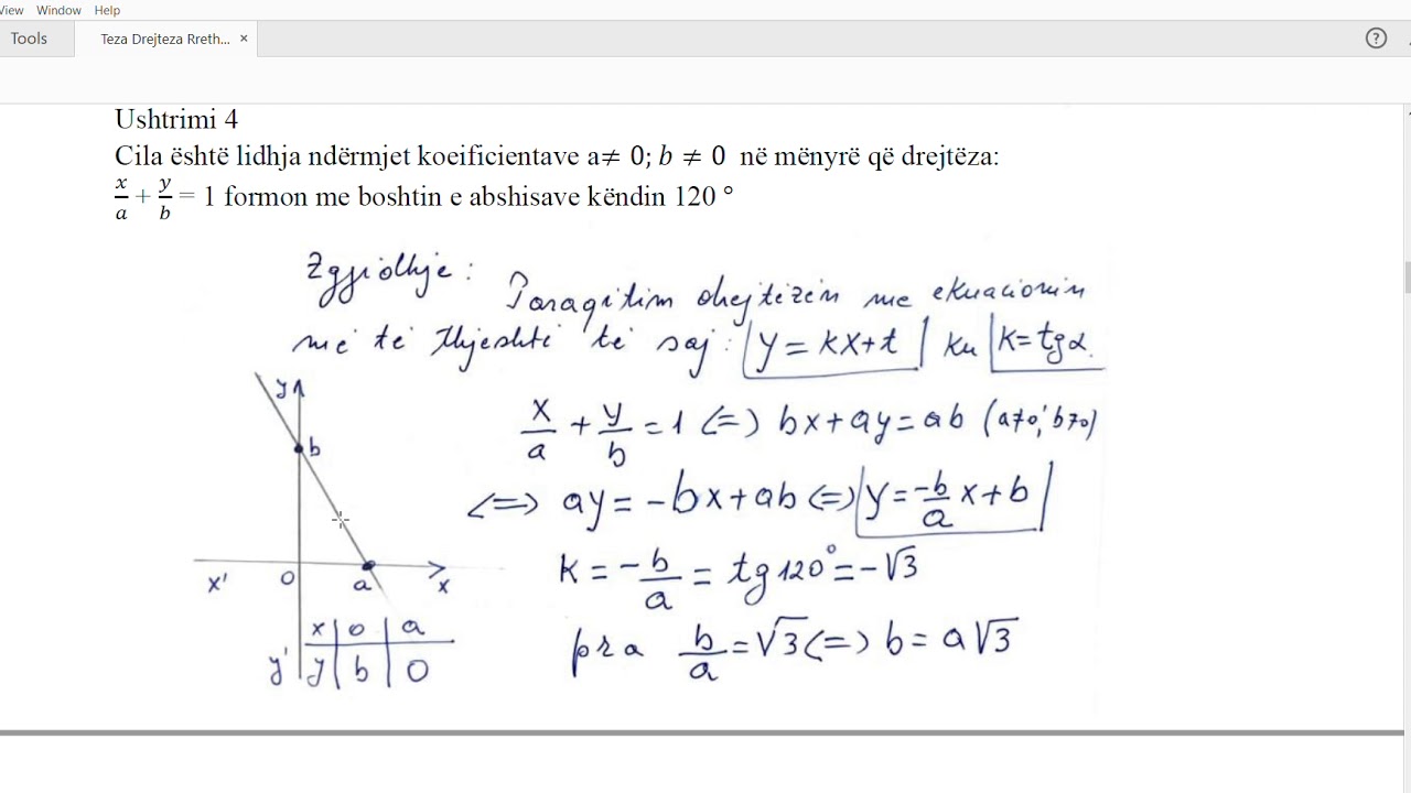 Teza Drejteza dhe Rrethi 2  me zgjidhje. Mesuese Aferdita Hysa