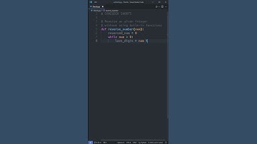 Technique to Flip Numbers Without Built-In Functions #programming #python #leetcode