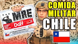 Probando COMIDA MILITAR DE CHILE | MRE Chilena Línea Roja y Negra 24 Horas