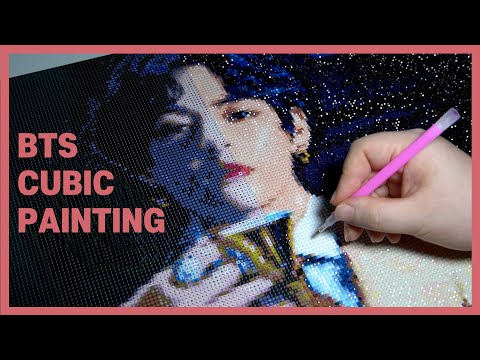 ENG) 방탄소년단 큐빅 페인팅 보석십자수 뷔! BTS Cubic Painting V : ilovpainting 아이러브 페인팅