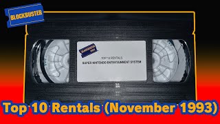 Blockbuster - Top 10 Rentals (November 1993)