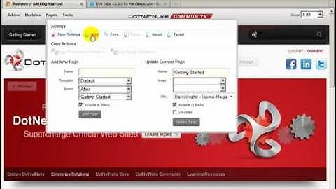 DotNetNuke Tutorial - Module Review - Live Tabs by Mandeeps part 1/2 - Video #270