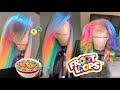 FRUIT LOOPS inspired wig🍭| MUST WATCH!!!| 🍬How to color wigs