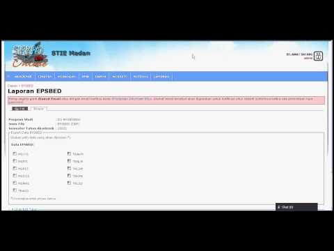 Siakad Online - Export Epsbed