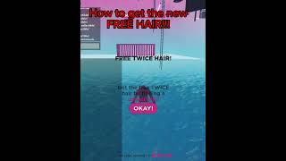 How To Get The New Free Hair In Roblox