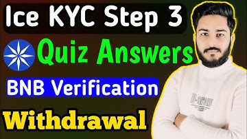 Ice KYC step 3 question answer | ice Kyc step 3 quiz answers | Ice Network New Update | Ice KYC