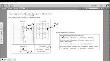 Comparing properties of linear functions given in different forms