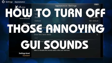 HOW TO TURN OFF GUI SOUNDS ON KODI