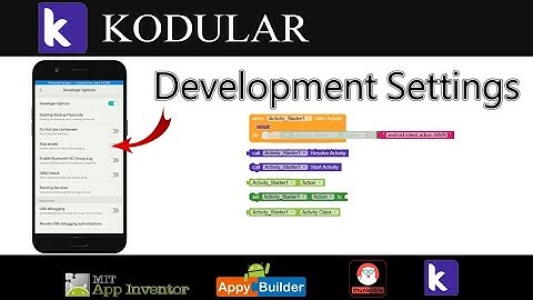 Development Setting - Kodular, Mit App Inventor, Appybuilder