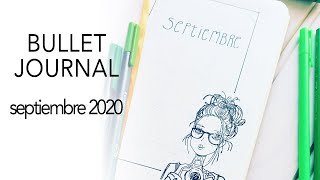 BULLET JOURNAL Septiembre 2020 | Plan with me | CON P DE PAPEL