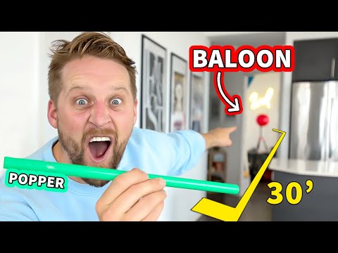 Pop Balloons From 30 FEET Away!!