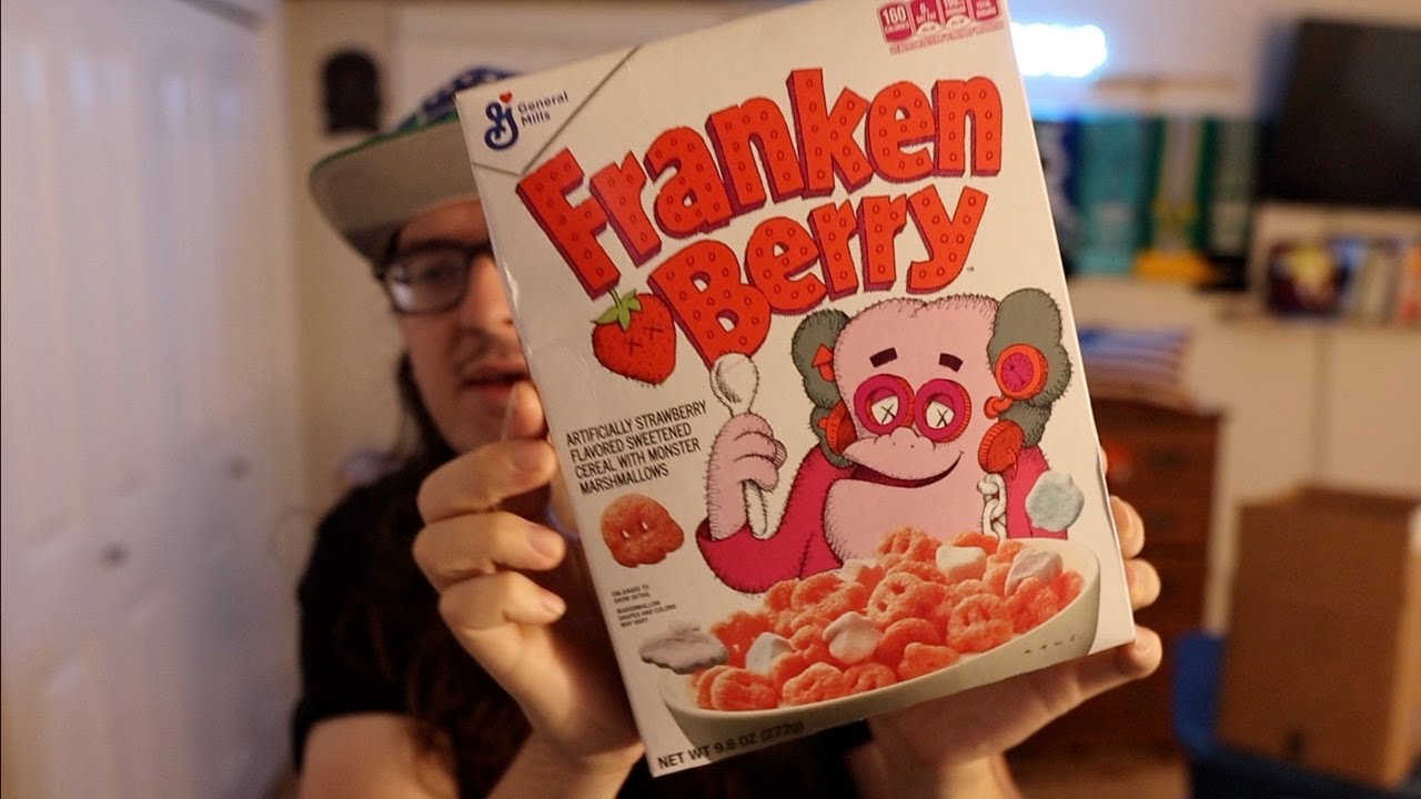 Franken berry Halloween time breakfast cereal review - YouTube