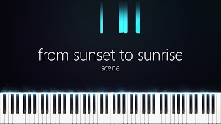 from sunset to sunrise | scene | Synthesia | Piano | Sawano Hiroyuki