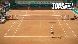 Top Spin 2K25 - Iga Swiatek Vs Daniil Medvedev - HYPER TIE BREAK - Roland Garros (PS5)