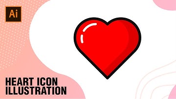 How to create Heart icon | illustration using Adobe Illustrator