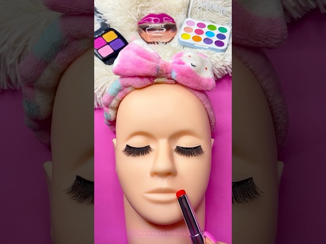 ASMR Mannequin Makeup things Sounds Video Fast No talk Glitter gold shine