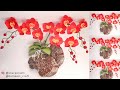 (Free Pattern!) Easy Way to Make Felt Orchids - Unique Felt Flowers Wall Decor #DIY