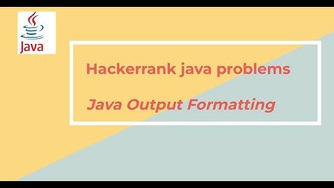 5 java output formatting