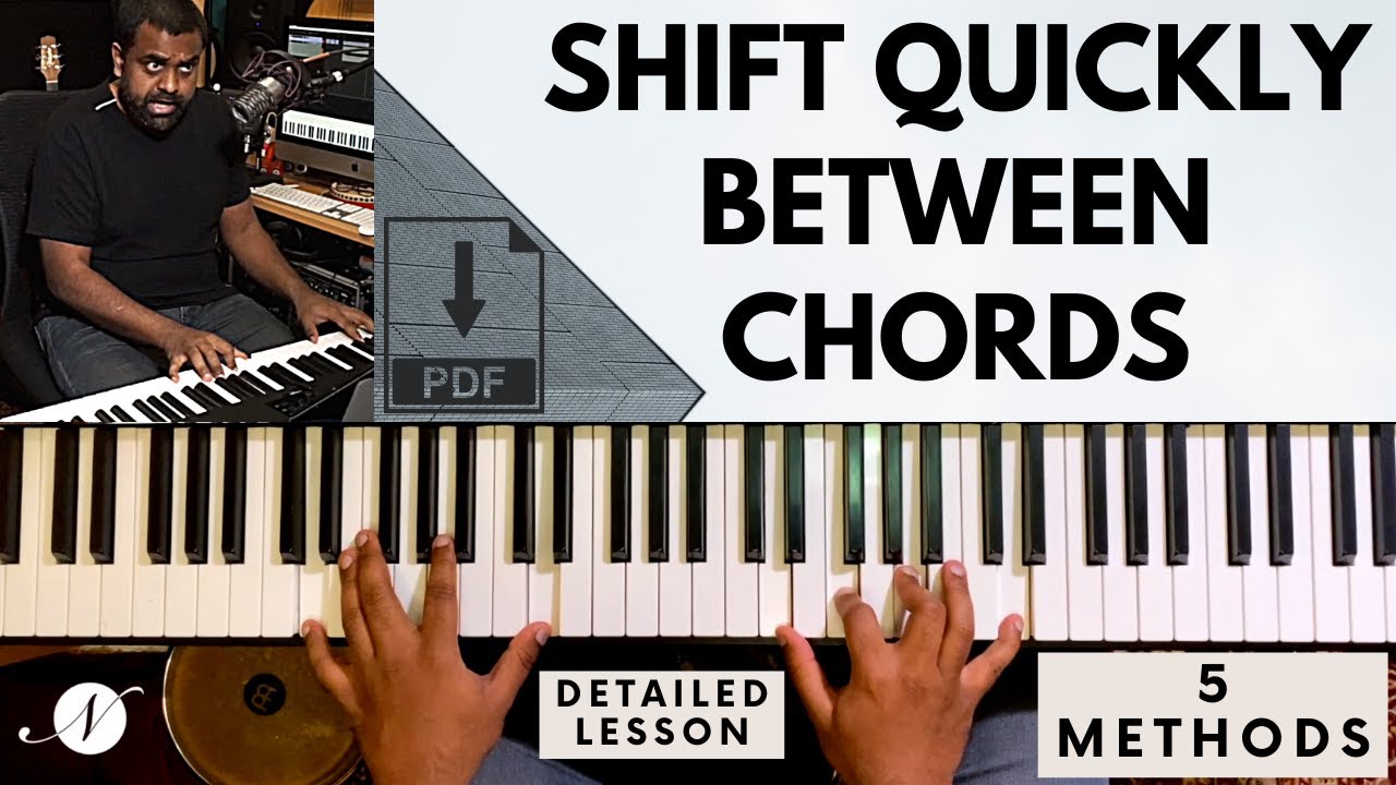 5 MUST LEARN techniques to change Piano chords - SMOOTH, FAST and EASY