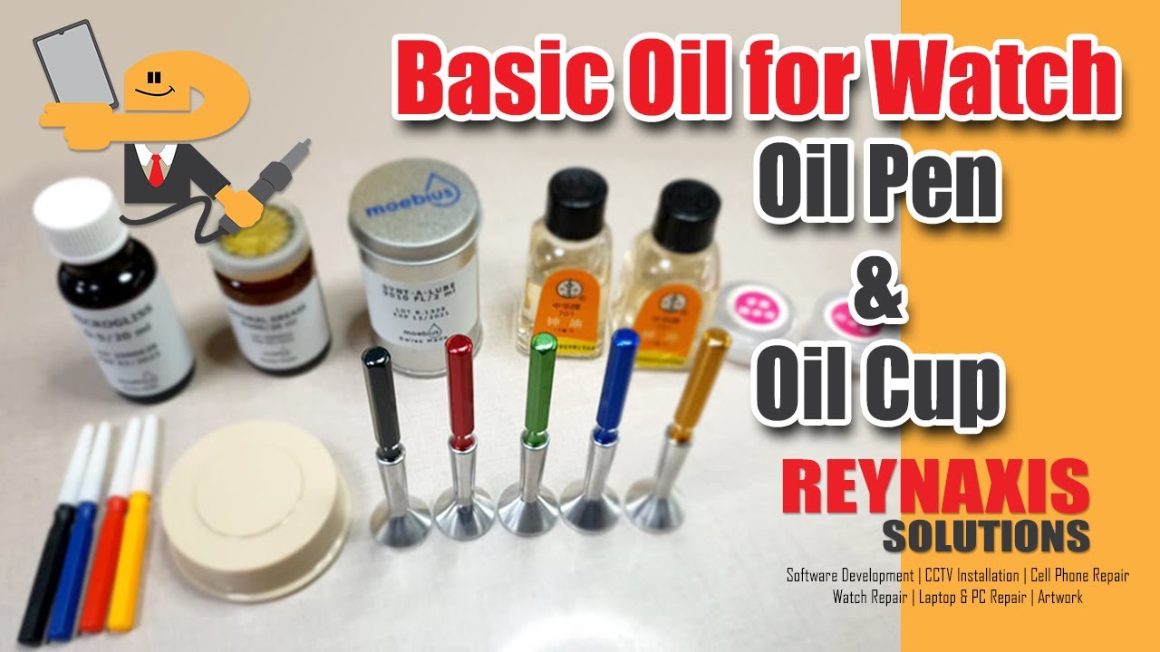 Watch Repair Oil and Grease #watchrepair #oil #watchmaking