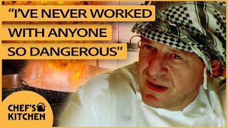 Marco Pierre White Has To Put Out FOUR Fires In Celebrity Kitchen 😮 | Kitchen Burnout S1 Ep3