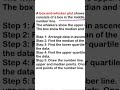 Box and whisker plot steps #mathshorts #maths #mathshack #math #mathsontips #mathmath #mathtrick