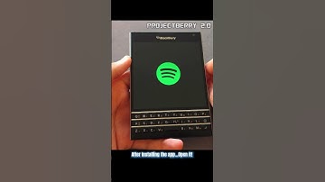 Spotify App working  on #blackberrypassport 👍🙌 #2025