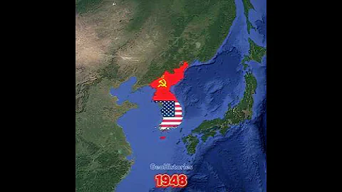A Brief History of South Korea & North Korea #maps #history #historymap