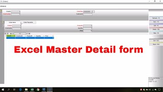 How to create Excel VBA Master Detail forms using Virtual Forms