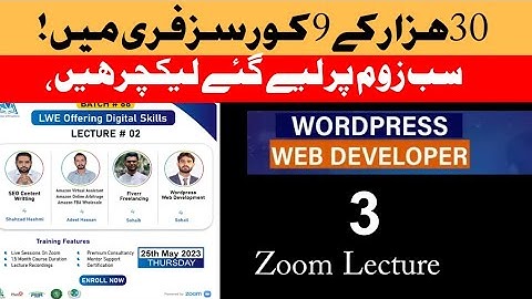 Batch#67 Lect#03 Part I WordPress Web development By Sir Sohail Powered By LWE